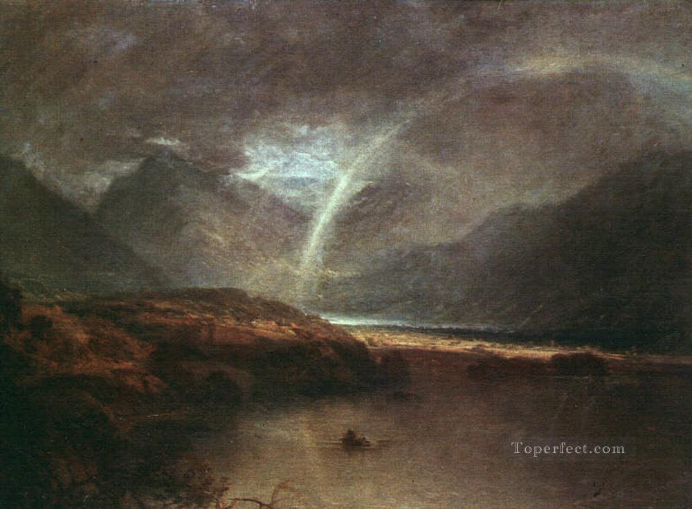 Buttermere Lake A Shower Romantic Turner Oil Paintings